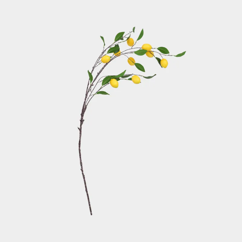 Decorative branch, 95 cm, material, Lemon, Fruit decor