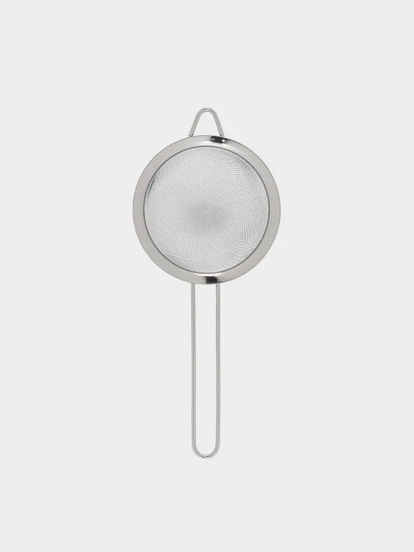 Sieve, 14 cm, with handle, steel, dark grey, Titanium, image-0