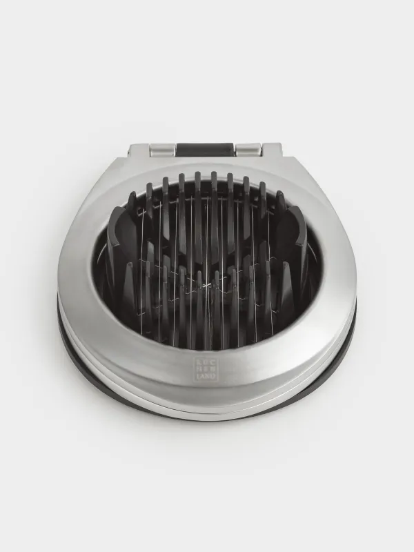 Egg slicer, 11 cm, 2 in 1, metal / plastic, silver-black, Start, image-5