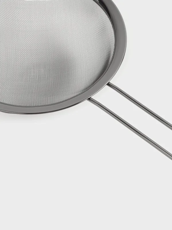 Sieve, 8 cm, with handle, steel, dark grey, Titanium, image-3