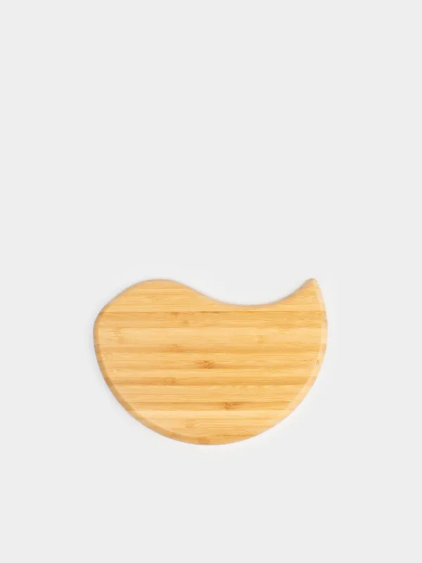 Cheese set, 4 items, dish-board on stand, ceramic / Bamboo, Circle, Cheese, image-6