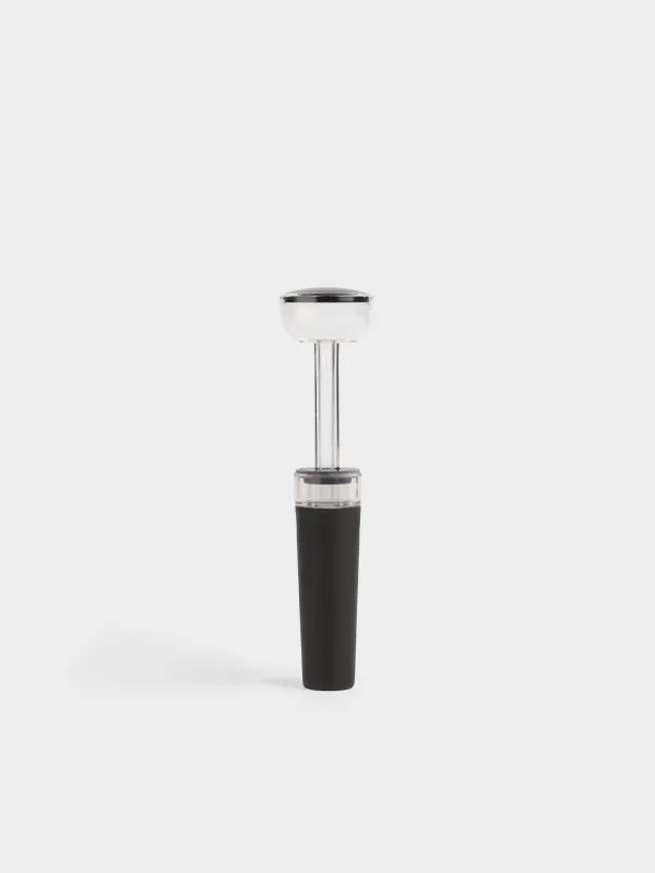 Drink set, 4 items, with vacuum stopper, plastic / steel, LED W, Black, Bar, image-2