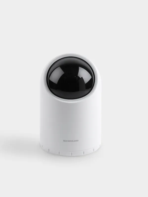 Trash can, 2 l, touch-sensitive, plastic, round, white, Robot, Bin robot, image-2