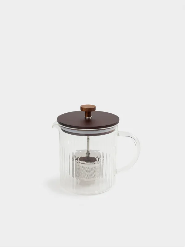 Teapot, 1 l, glass B / steel, Bell R, image-3
