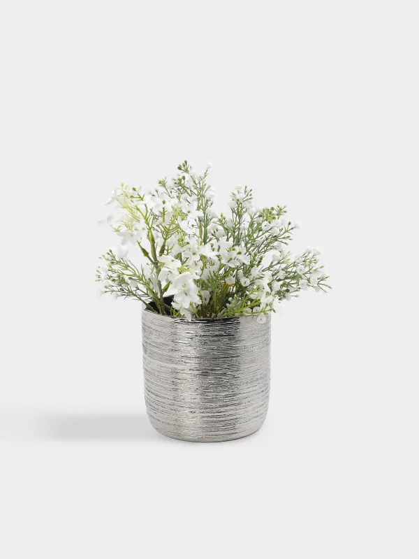 Planters, 18x18 cm, ceramic, silver, Galore, image-2