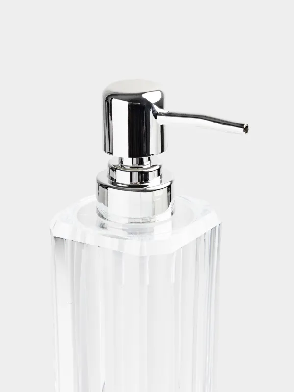 Liquid soap dispenser, 180 ml, acrylic / plastic, Crystal glance, image-3