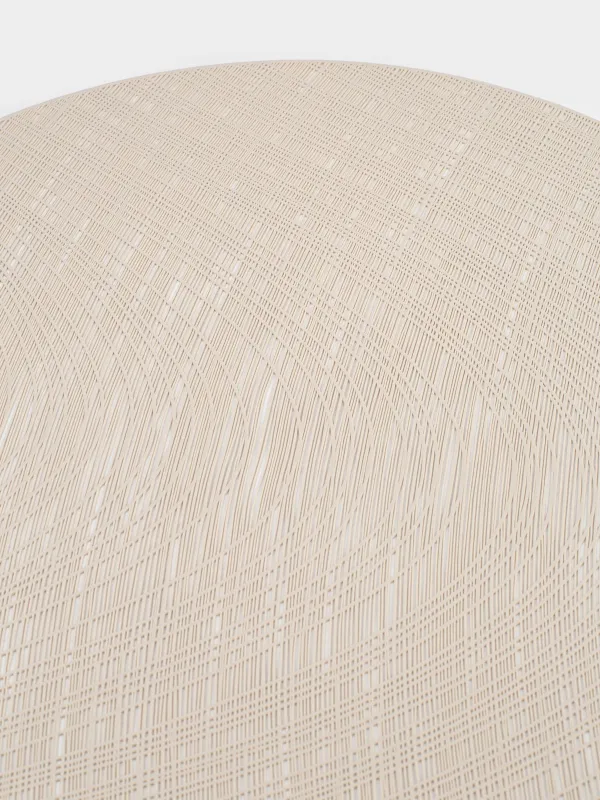 Placemat, 38 cm, PVC, round, beige, Waves, Azhur Grid, image-3