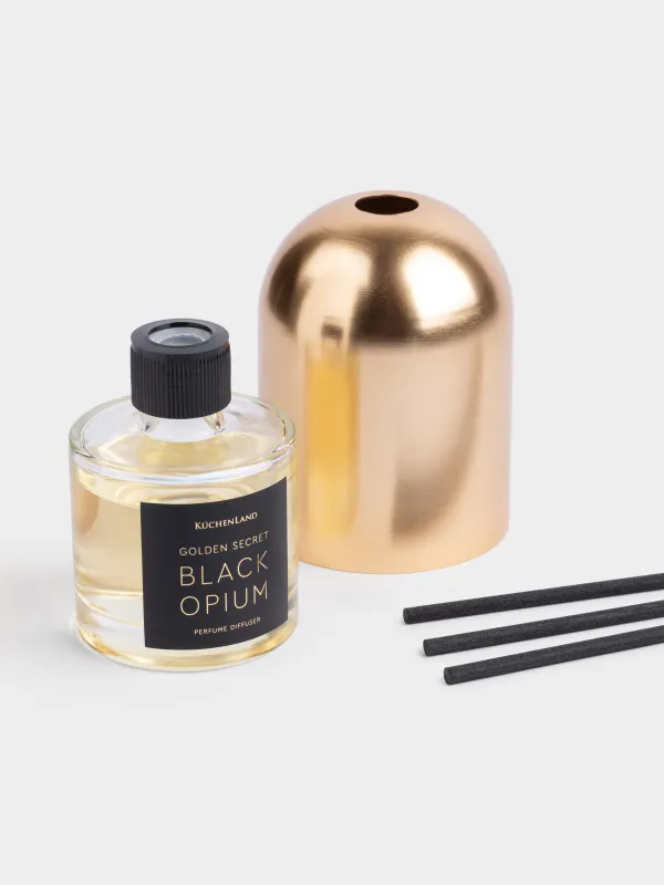 Aroma diffuser, 100 ml, golden, Black Opium, Golden secret, image-2