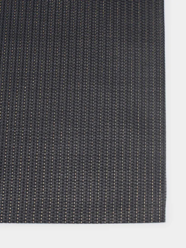Napkin for appliances, 30x45 cm, PVC, rectangular, black, Gold thread, Solid, image-3