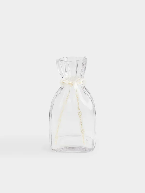 Flower vase, 29 cm, Glass, Crumpled effect, Crumple, image-0