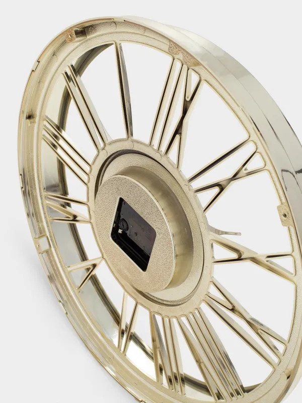 Wall clock, 44 cm, round, golden, Fantastic gold, image-3