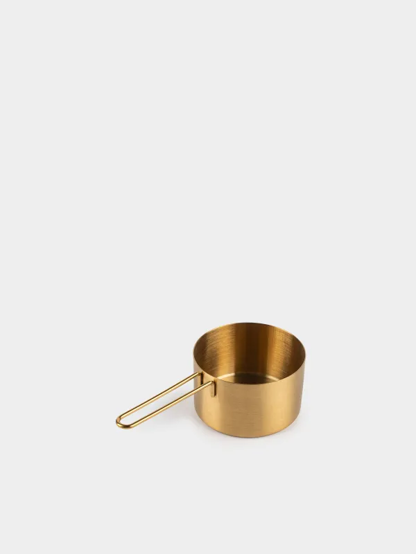 Measuring spoon, 250 ml, steel, golden, Device gold, image-1