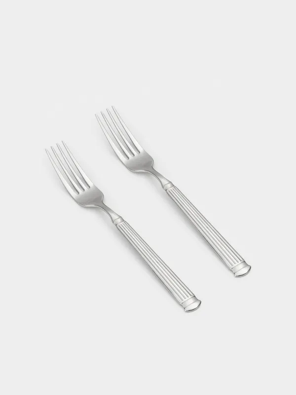 Dining fork, 2 pcs, steel, Strips, Manresa, image-1