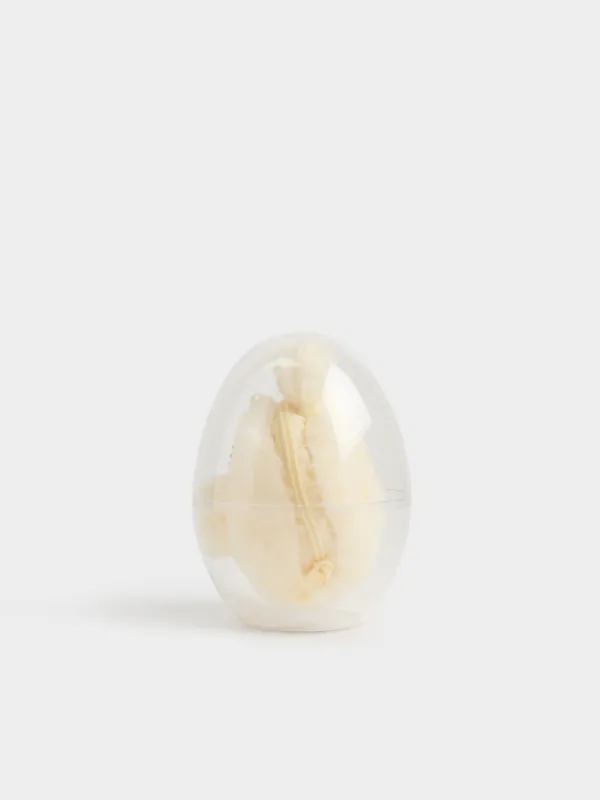 Keychain purse, 9x12 cm for children, Easter egg, plastic / polyester, milky, Rabbit, Rabbit, image-4
