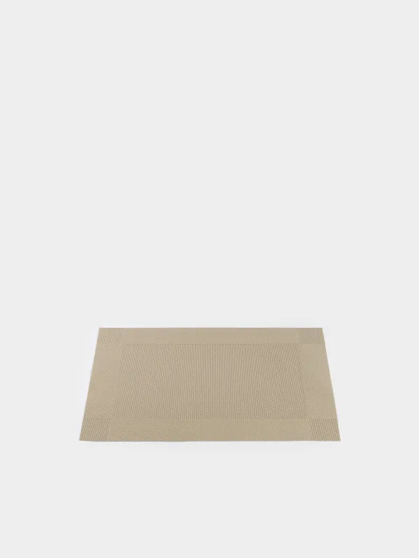 Placemat, 30x45 cm, PVC / polyester, rectangular, beige, Mats, image-1