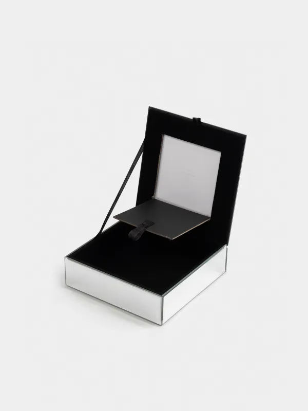 Jewelry box, 15x5 cm, with photo, glass, Mirror, Glossy, image-5