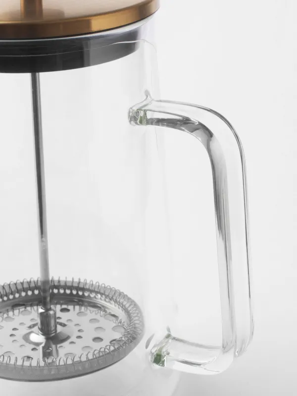 French press, 1 l, glass B/steel, Air, image-4