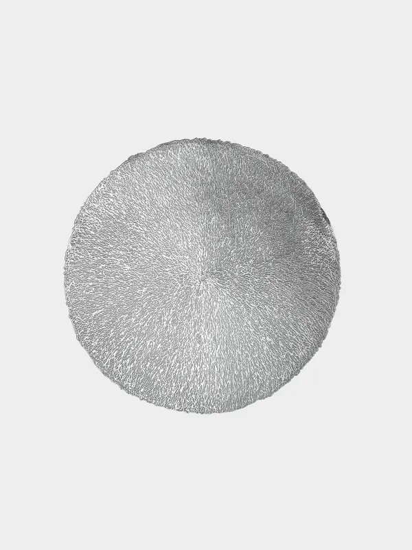 Napkin for appliances, 38 cm, PVC, round, silver, Azhur, image-0