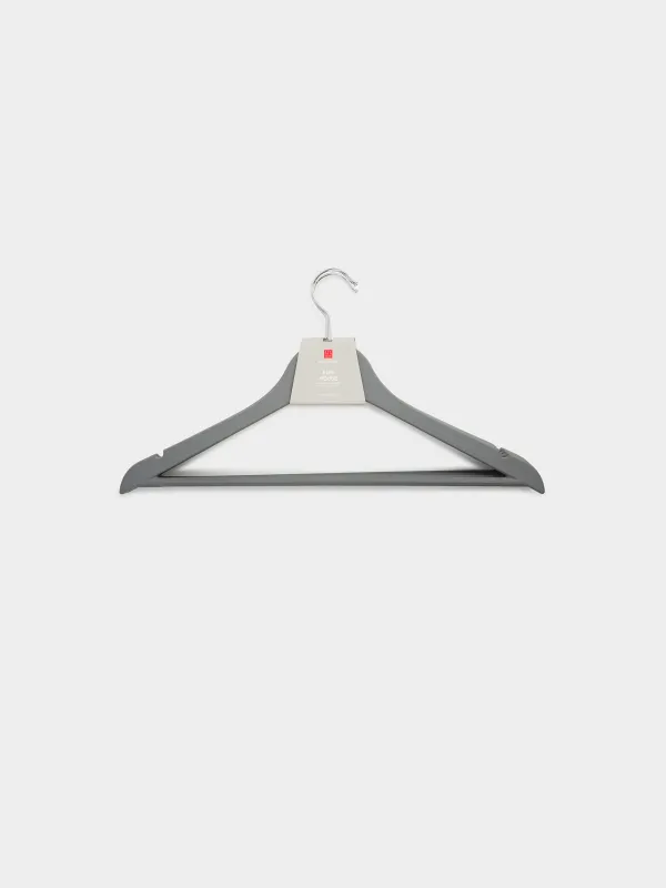 Hanger, 44 cm, 4 pcs, plastic coated, gray, Fun house , image-6
