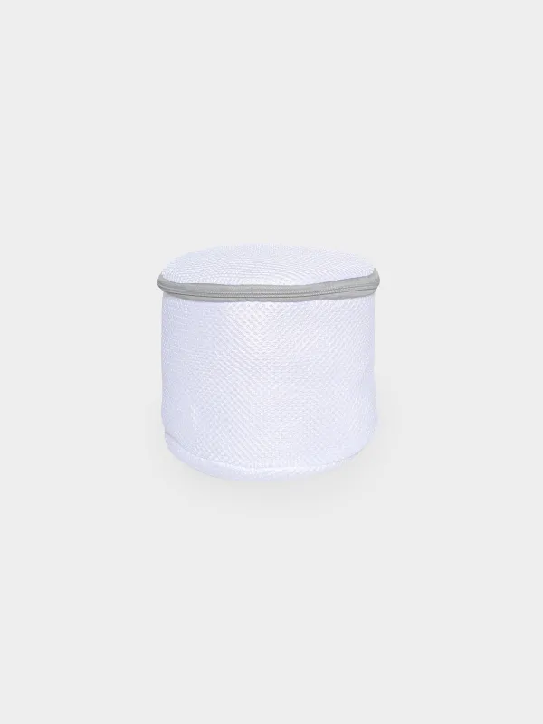 Bra washing bag, 17x15 cm, with protection, polyester, white-gray, Safety, image-0