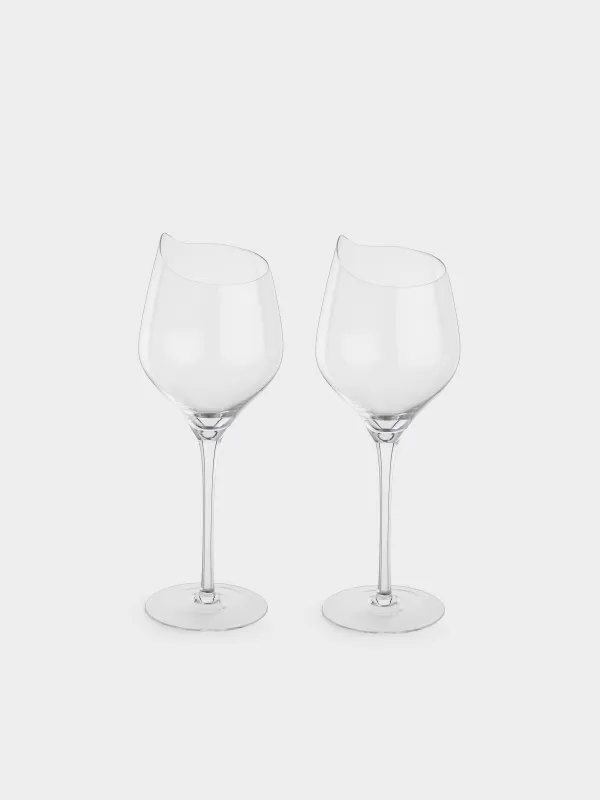 Drinking glass, 400 ml, 2 pcs, crystal glass, Charm L wavy, image-0