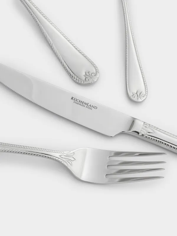 Cutlery, 6 persons, 24 items, steel, Avignon, image-2