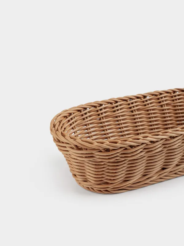 Bread basket, 29x17 cm, rattan, oval, brown, Twig, image-4