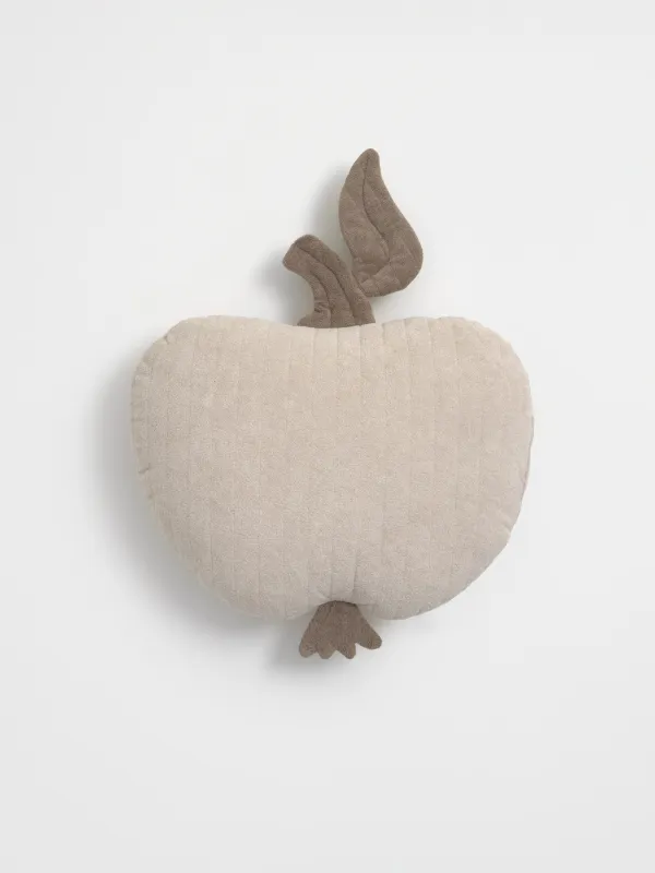 Decorative pillow, 45 x 54cm, boucle, beige, Apple, Boucle figure, image-0