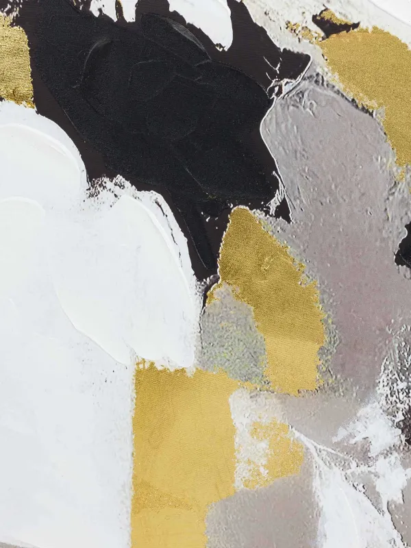 Framed painting, 80x120 cm, golden grey canvas, Abstract, image-3