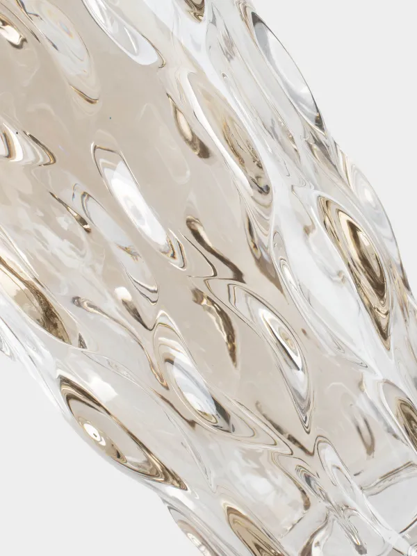 Flower vase, 29 cm, glass, amber, Allant, image-3