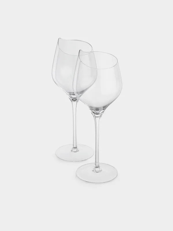 Drinking glass, 400 ml, 2 pcs, crystal glass, Charm L wavy, image-1