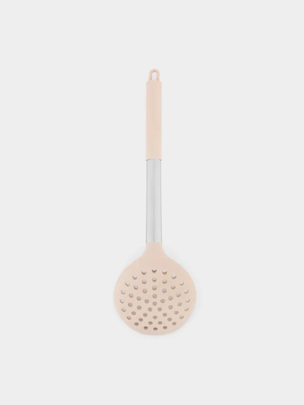Skimmer, 34 cm, silicone / steel, gray-beige, Metallic, image-3