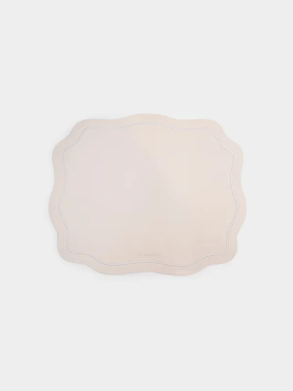 Placemat, 38x47 cm, PVC / polyester, shaped, milky, Vintage, Rock vintage, image-0
