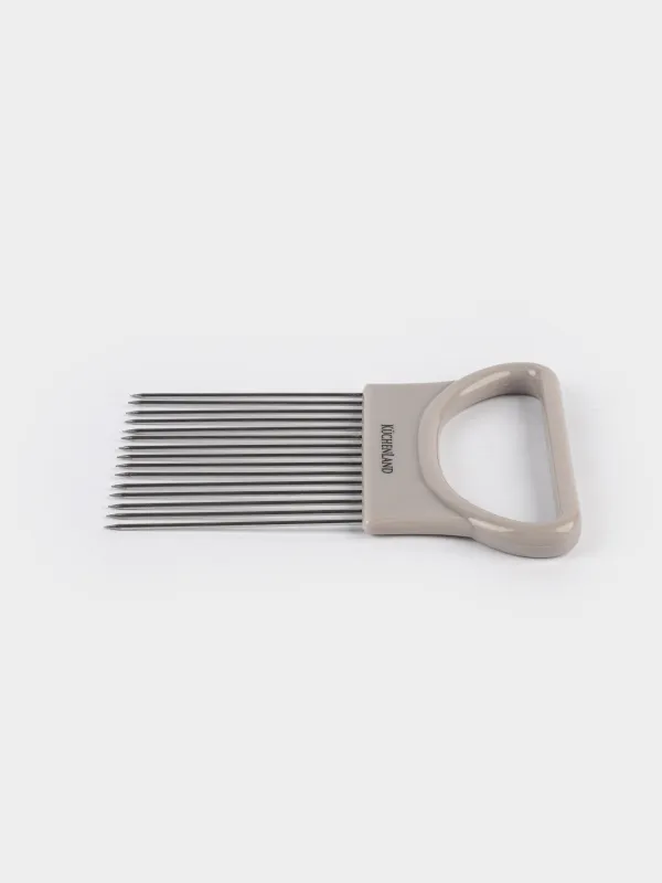 Onion slicer holder, 11x9 cm, plastic / steel, Beige, Soft Kitchen, image-3