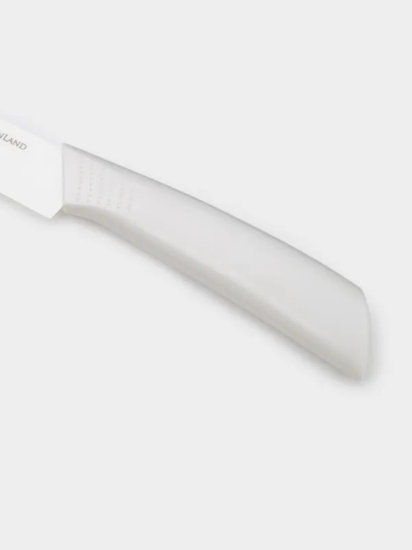 Paring knife, 10 cm, with case, ceramic/plastic, milk, Regular, image-3
