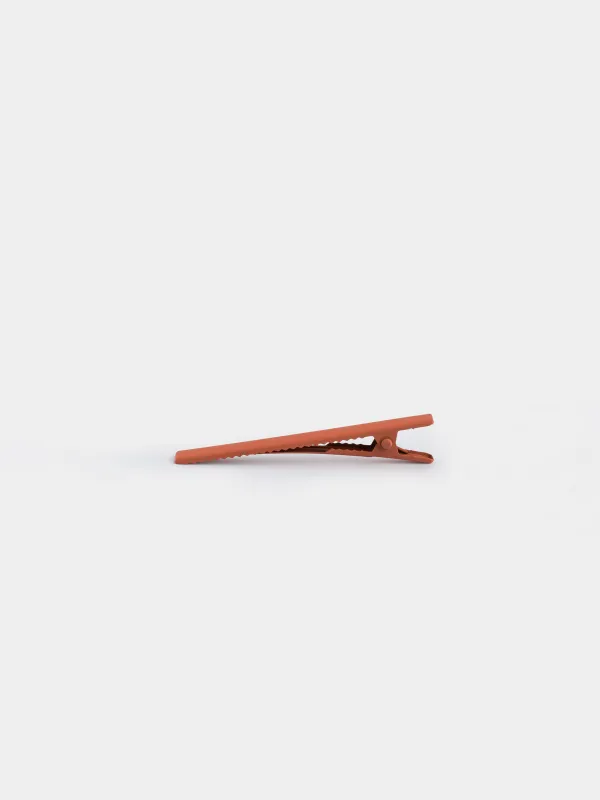 Hair clip, 6 cm, 6 pcs, metal, Color mix, Basic, image-2