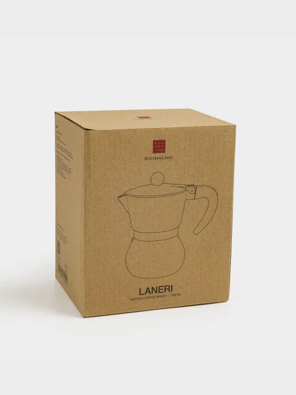 Geyser coffee maker, 300 ml, aluminum / plastic, beige-gold, Laneri, image-7