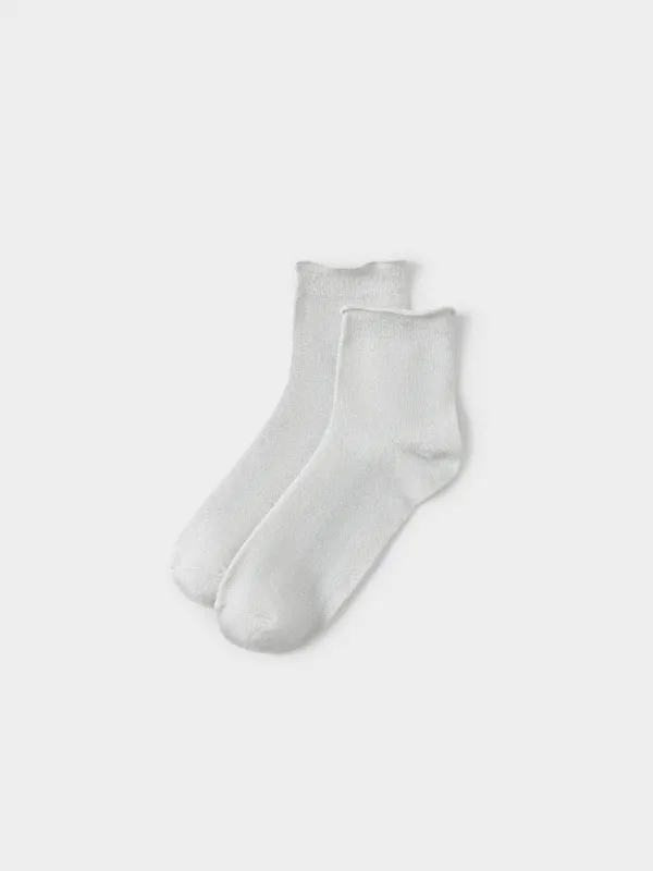 Women's socks, size 36-38, cotton / polyester, milky, Glint, image-1