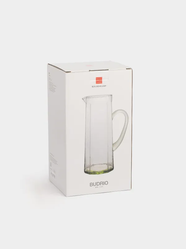 Jug, 1.2 l, glass, green, Budrio, image-5