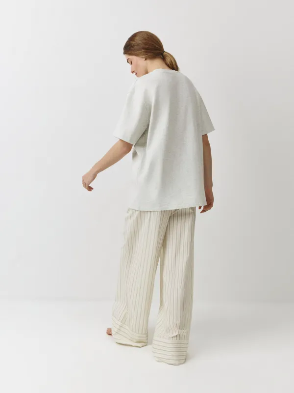 Women's T-shirt, size M, cotton, white, Pomodoro, Alvida, image-3