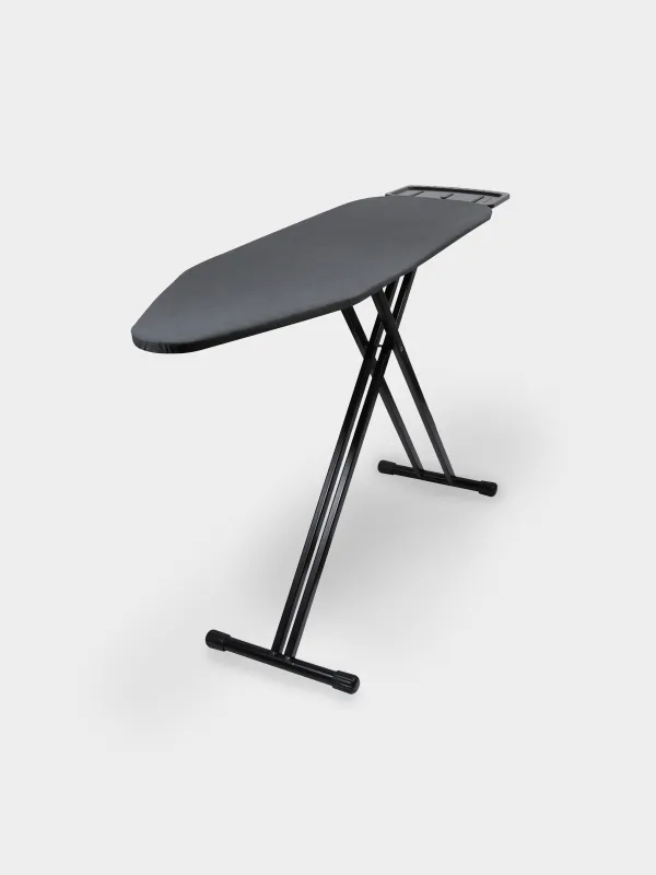 Ironing board, 38x122 cm, metal / cotton, dark grey, Compact Black, image-1