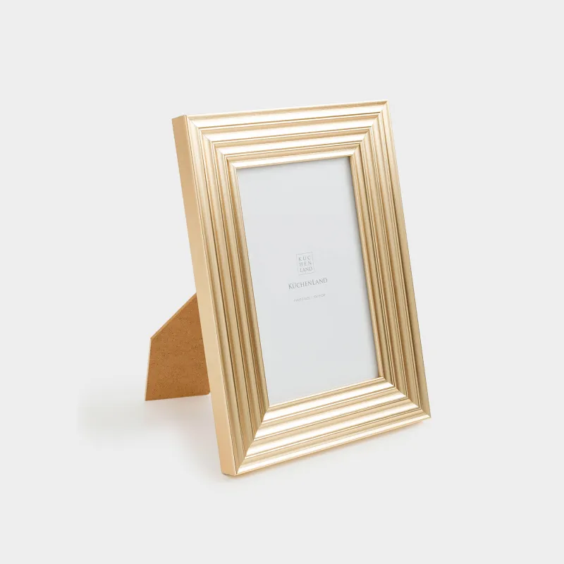 Photo frame, 16х21 cm, plastic / glass, gold, Gallery