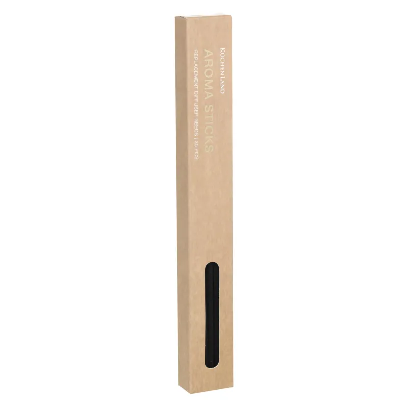 Set of aroma diffuser sticks, 23 cm, 30 pcs, rattan, black, Aroma sticks, image-3