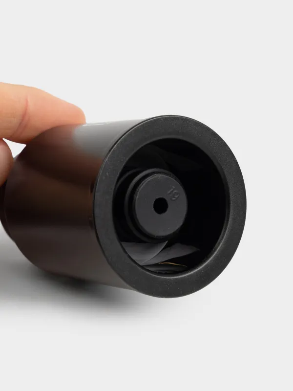 Bottle stopper, 7 cm, vacuum, with date dial, plastic, Black, Bar, image-1