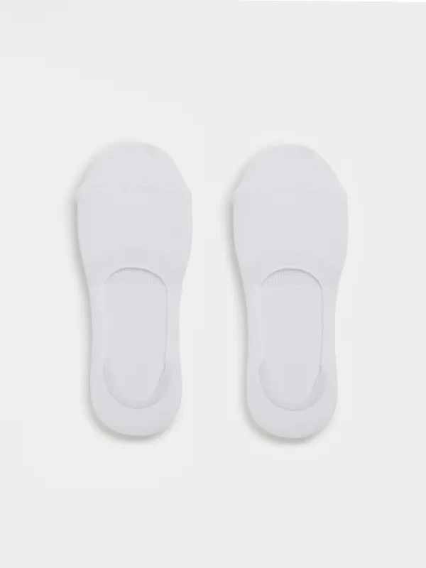 Men's track socks, Size 39-42, cotton / polyester, white, Basic, image-3