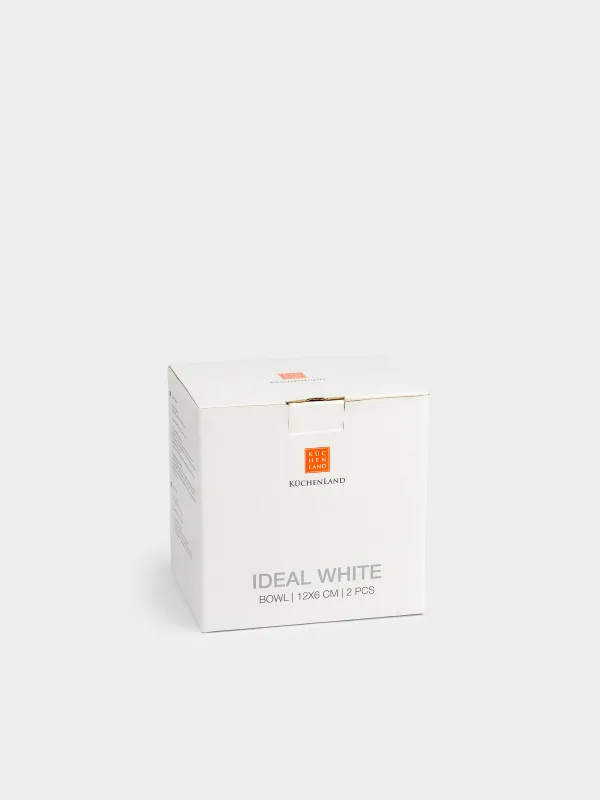Bowl, 12x6 cm, 2 pieces, porcelain F, white, Ideal white, image-4