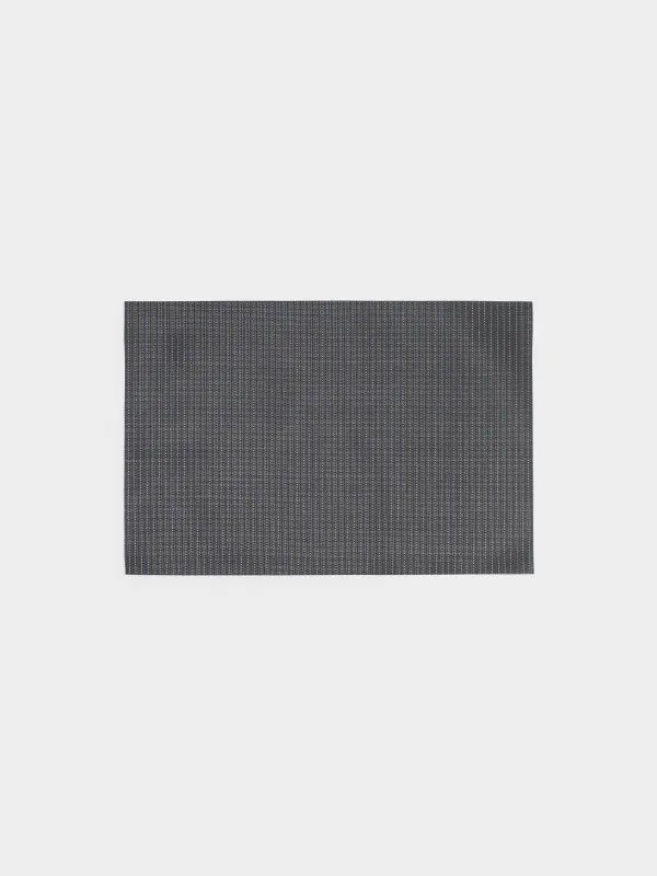 Napkin for appliances, 30x45 cm, PVC, rectangular, black, Gold thread, Solid, image-0