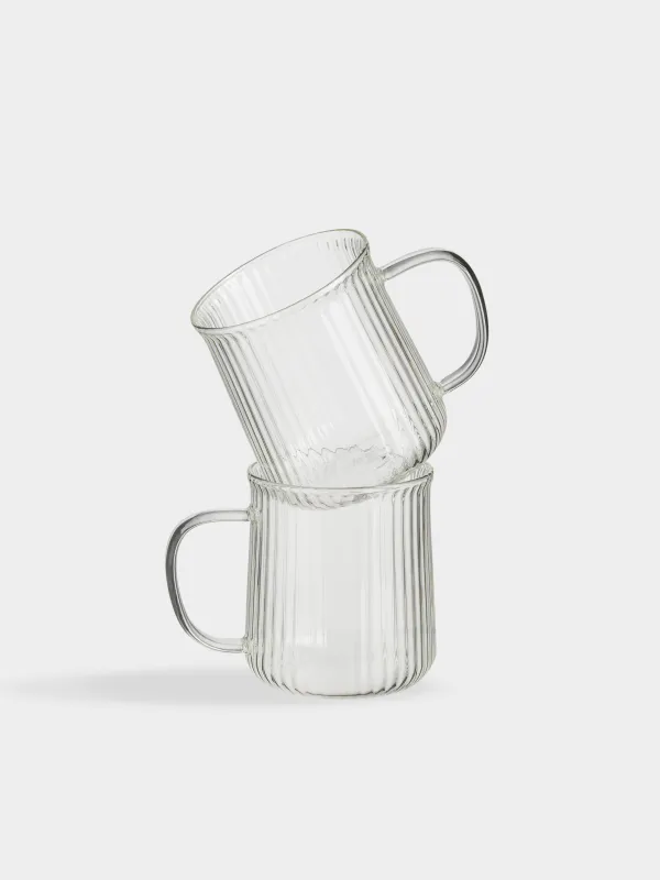 Mug, 430 ml, 2 pcs, glass B, Ribby, image-0
