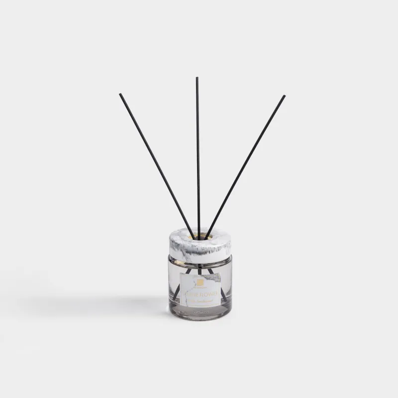 Aroma diffuser, 200 ml, White marble, White Sandalwood, Stone flower
