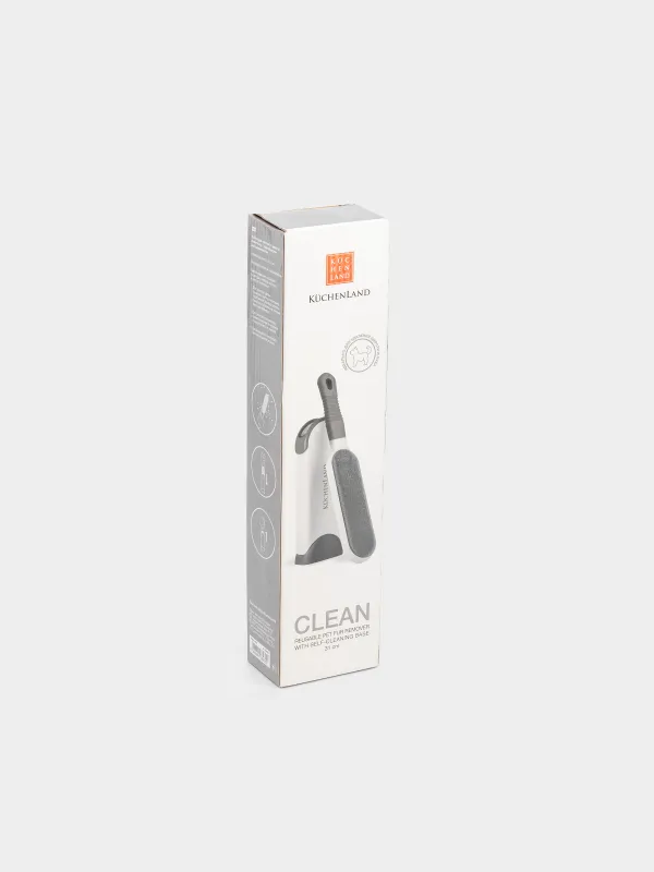 Wool cleaning brush, 31 cm, with cleaning container, Microfiber / plastic, Clean, image-5